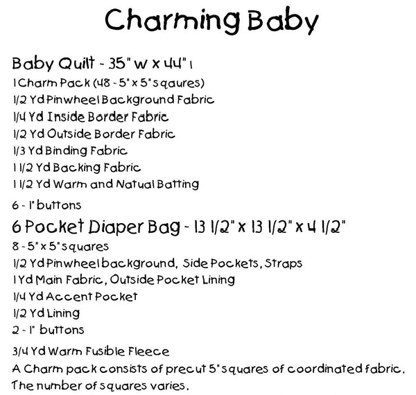 Charming Baby Quilt and Tote