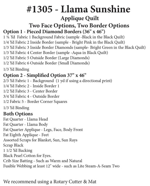 Llama Sunshine Quilt