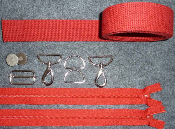 Zerba Hardware, Zipper & Strap Kit