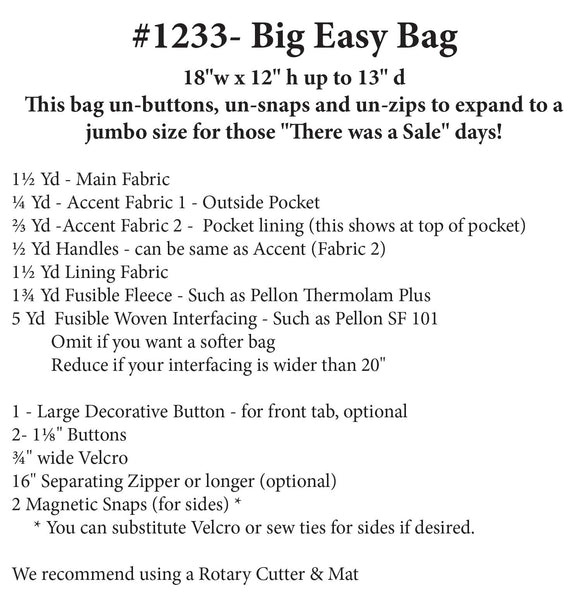 Big Easy Expanding Tote