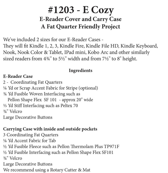 E-Cozy: E-Reader Cover & Carrying Case