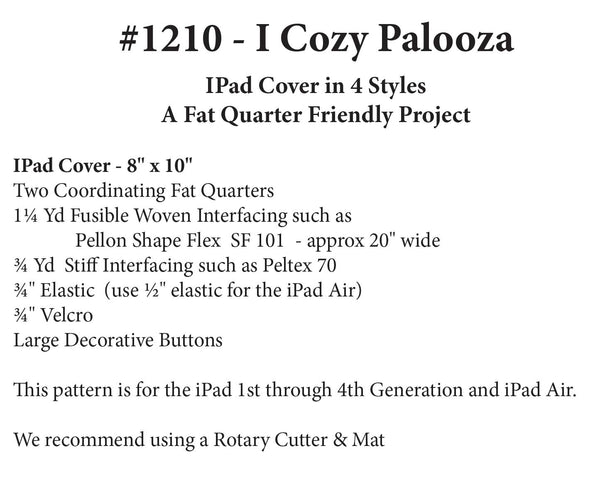 I-Cozy Palooza: I-Pad Cover