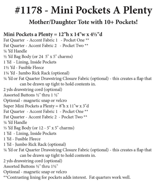 Mini Pockets A Plenty
